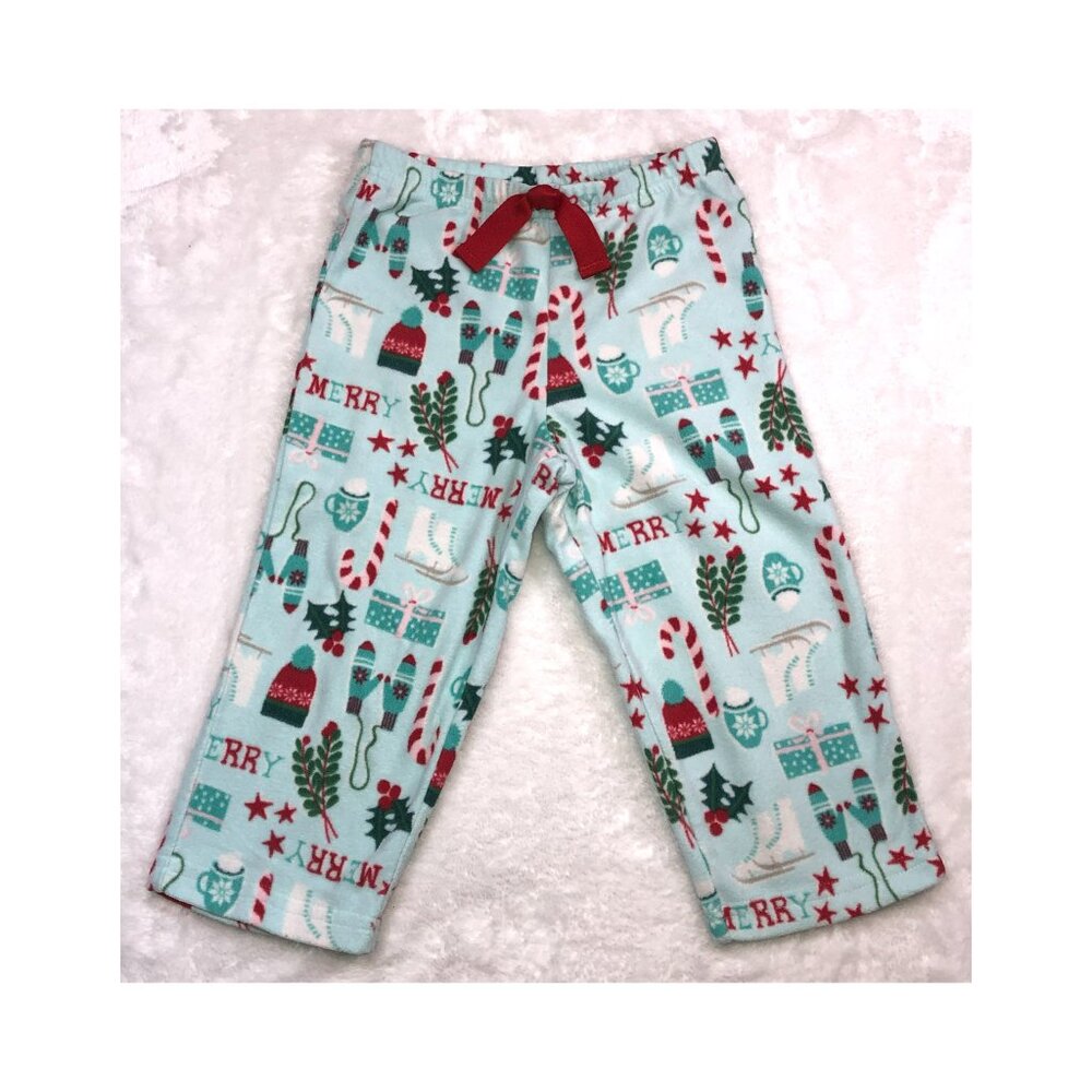 PAJAMA BOTTOMS,  24m,  CARTER'S, Christmas, ice skates